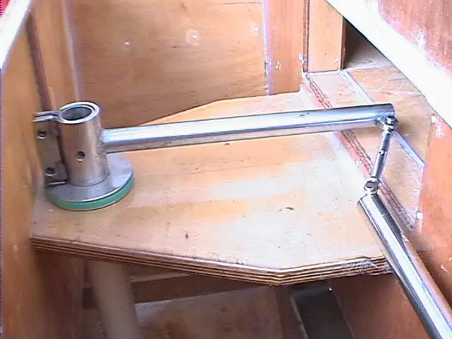 sailboat rudder arm